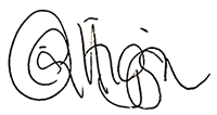 Claire Higgins signature