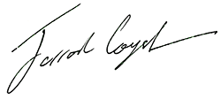 Jarrod Coysh signature