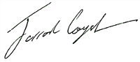 Jarrod Coysh signature